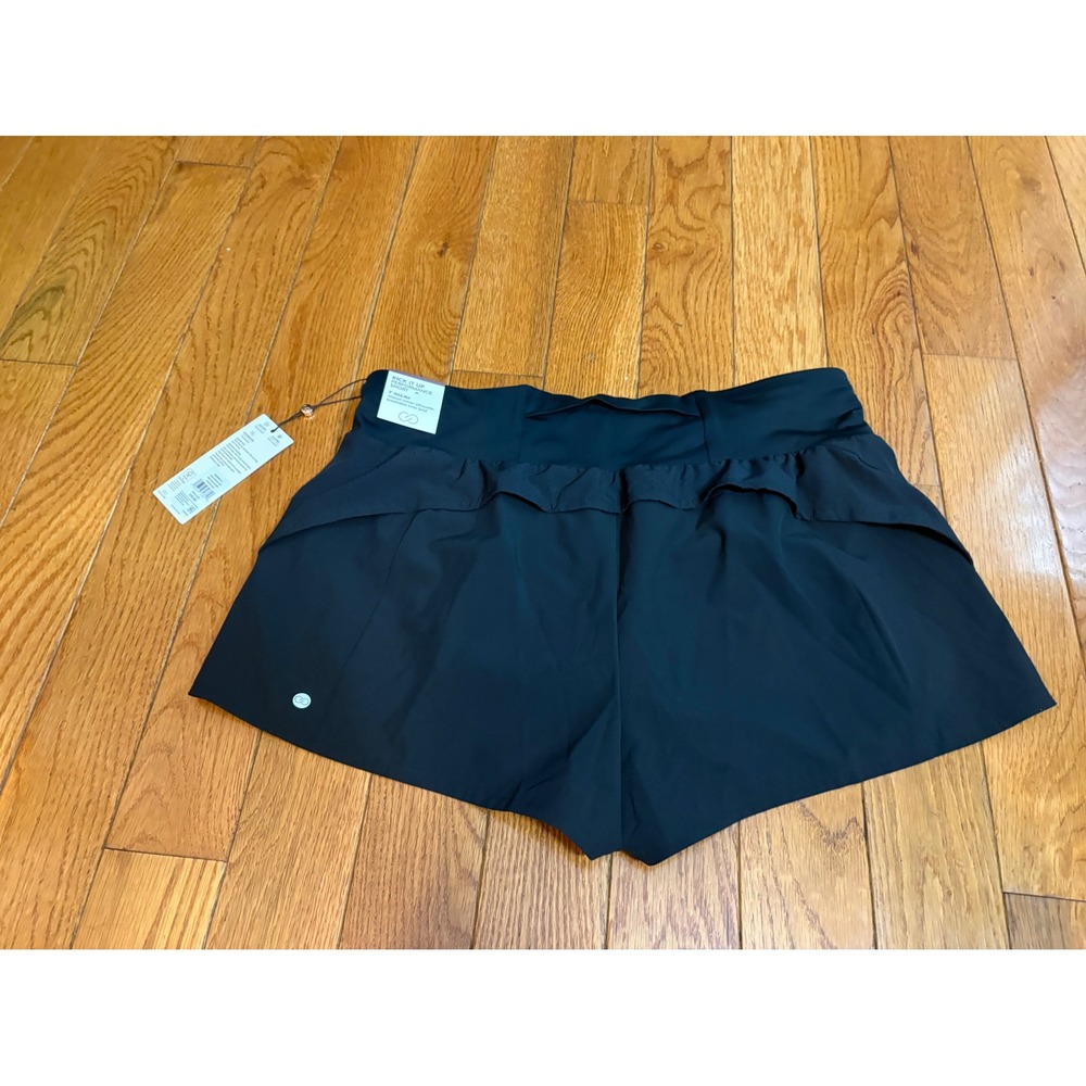 CALIA Kick It Up Performance Short Pure Black Mid Rise 3" Inseam WAX14209 Large